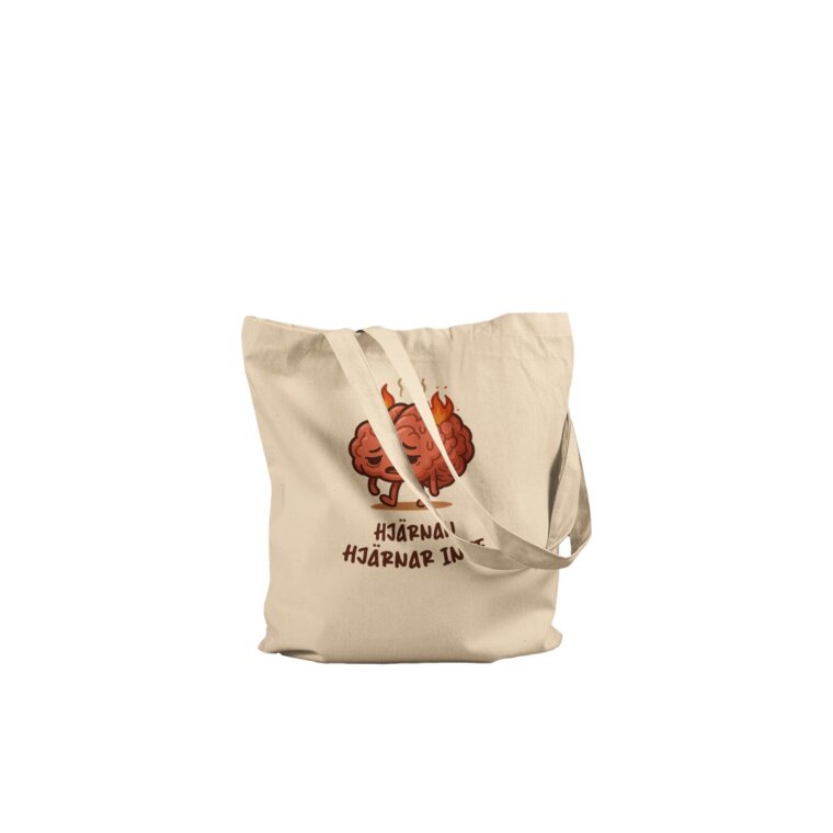 Hjärnan Hjärnar Inte [Premium Tote Bag Natural]