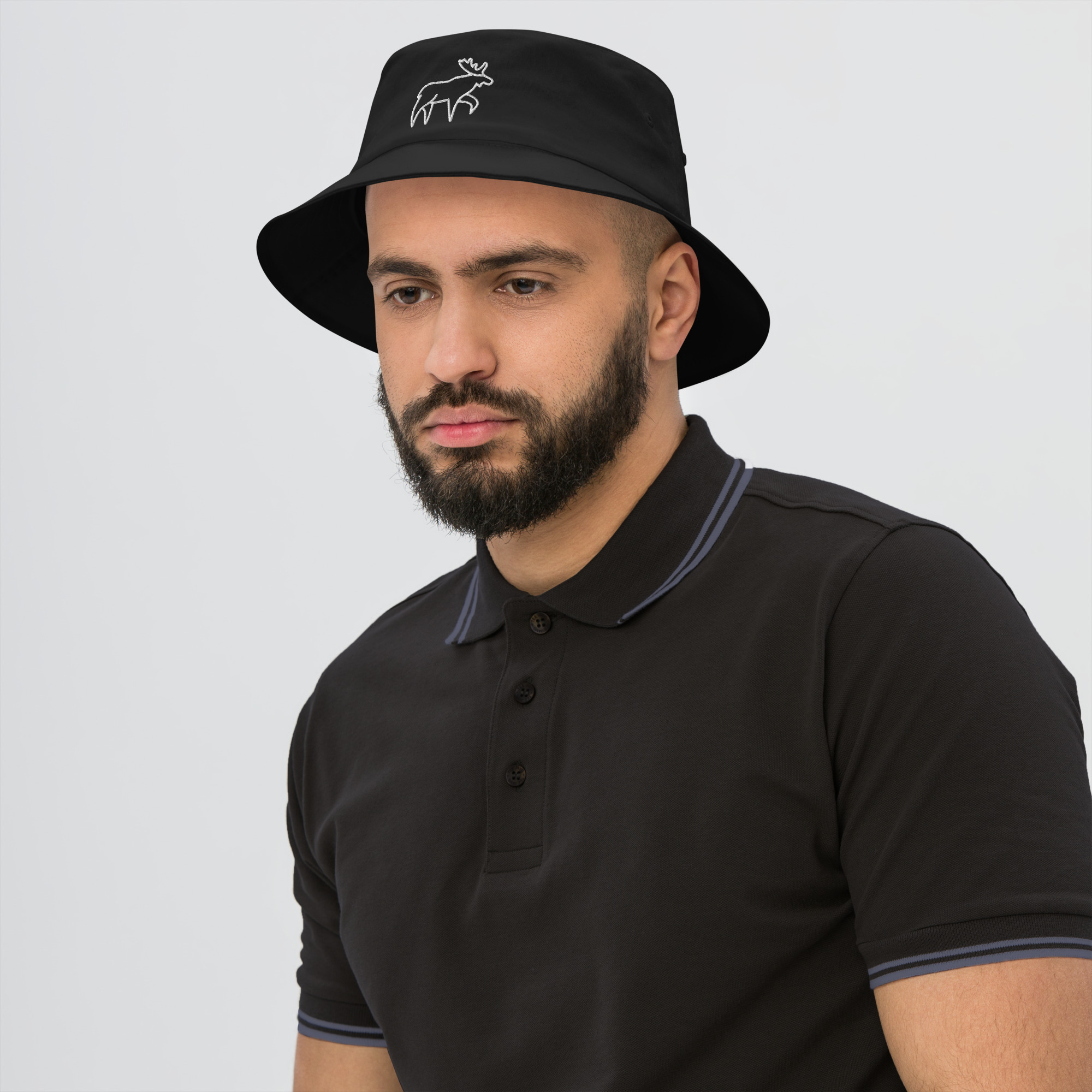 LikeSweden Moose [Unisex Old School Bucket Hat] - Image 2