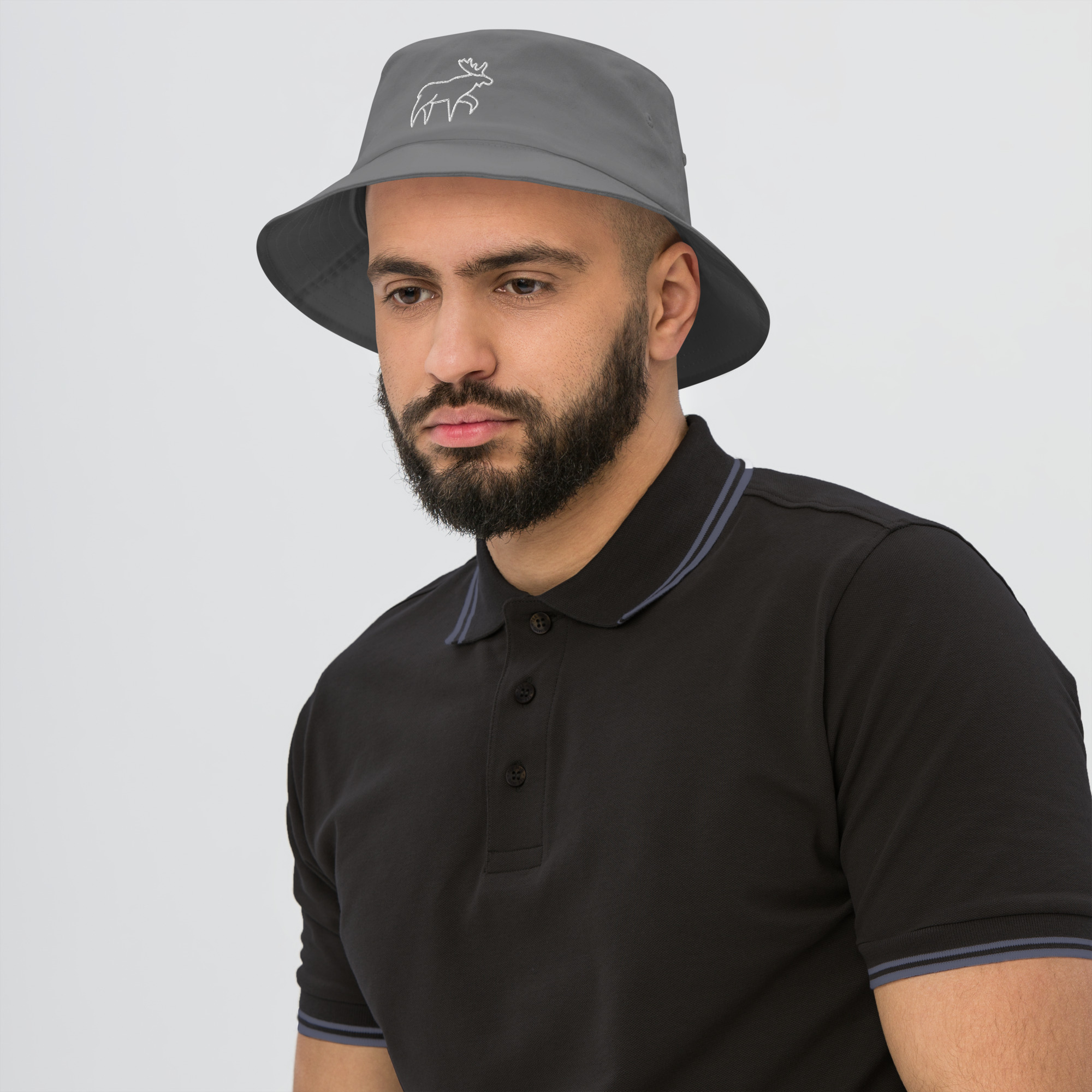 LikeSweden Moose [Unisex Old School Bucket Hat] - Image 3