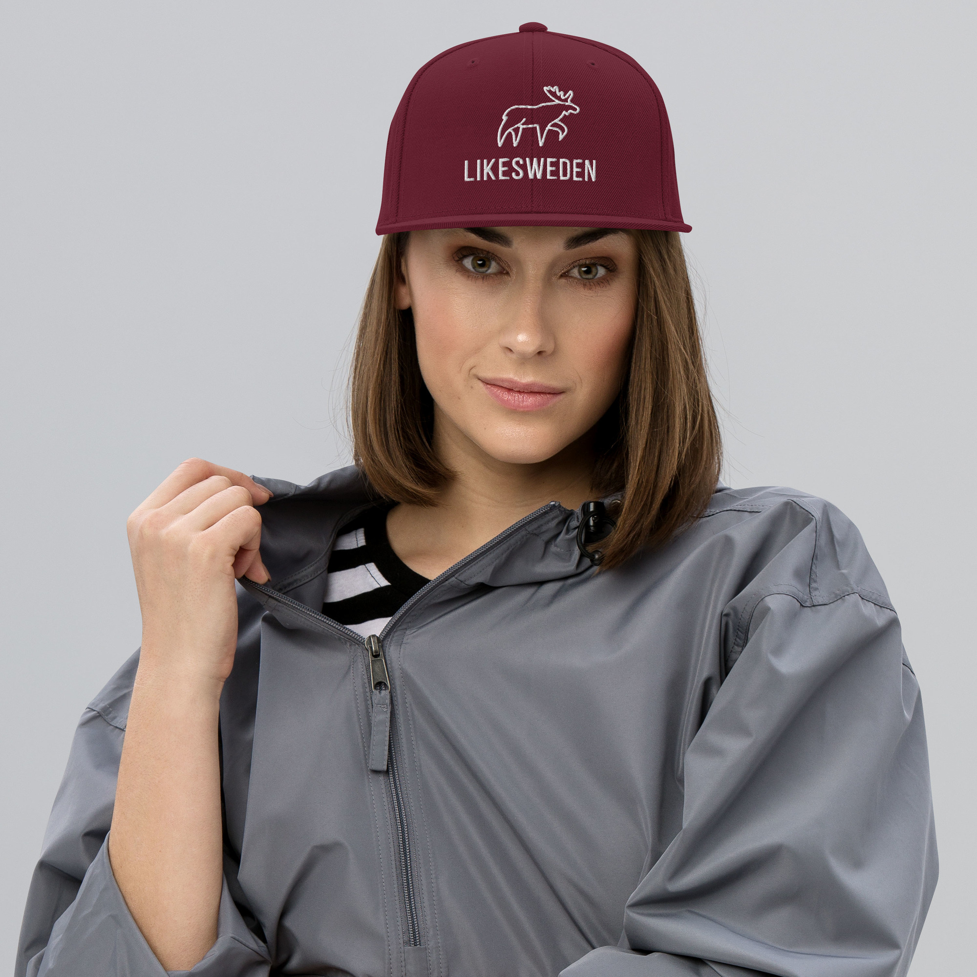 LikeSweden Moose Logo [Unisex Snapback Hat] - Image 3