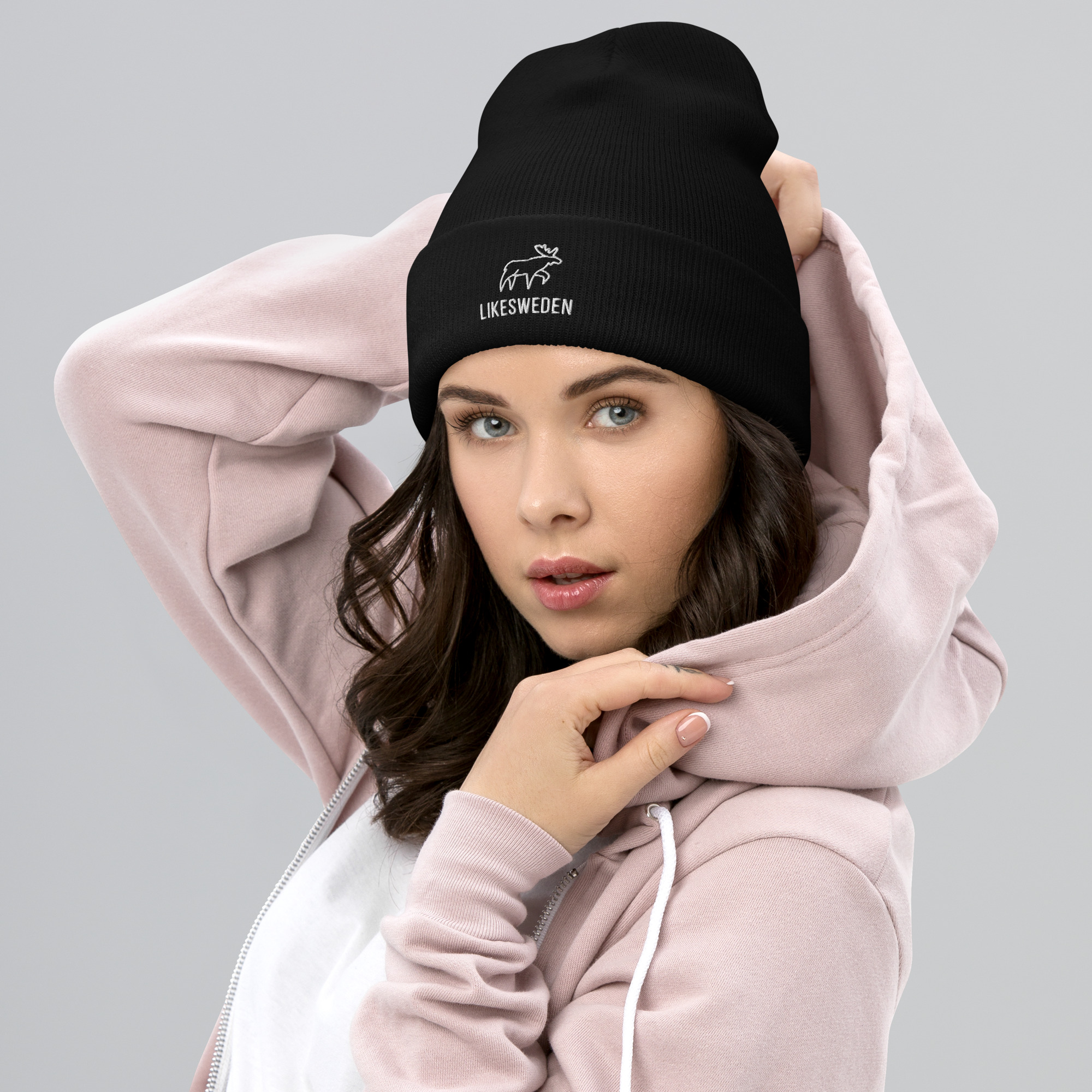 LikeSweden Moose Logo [Unisex Cuffed Beanie] - Image 2