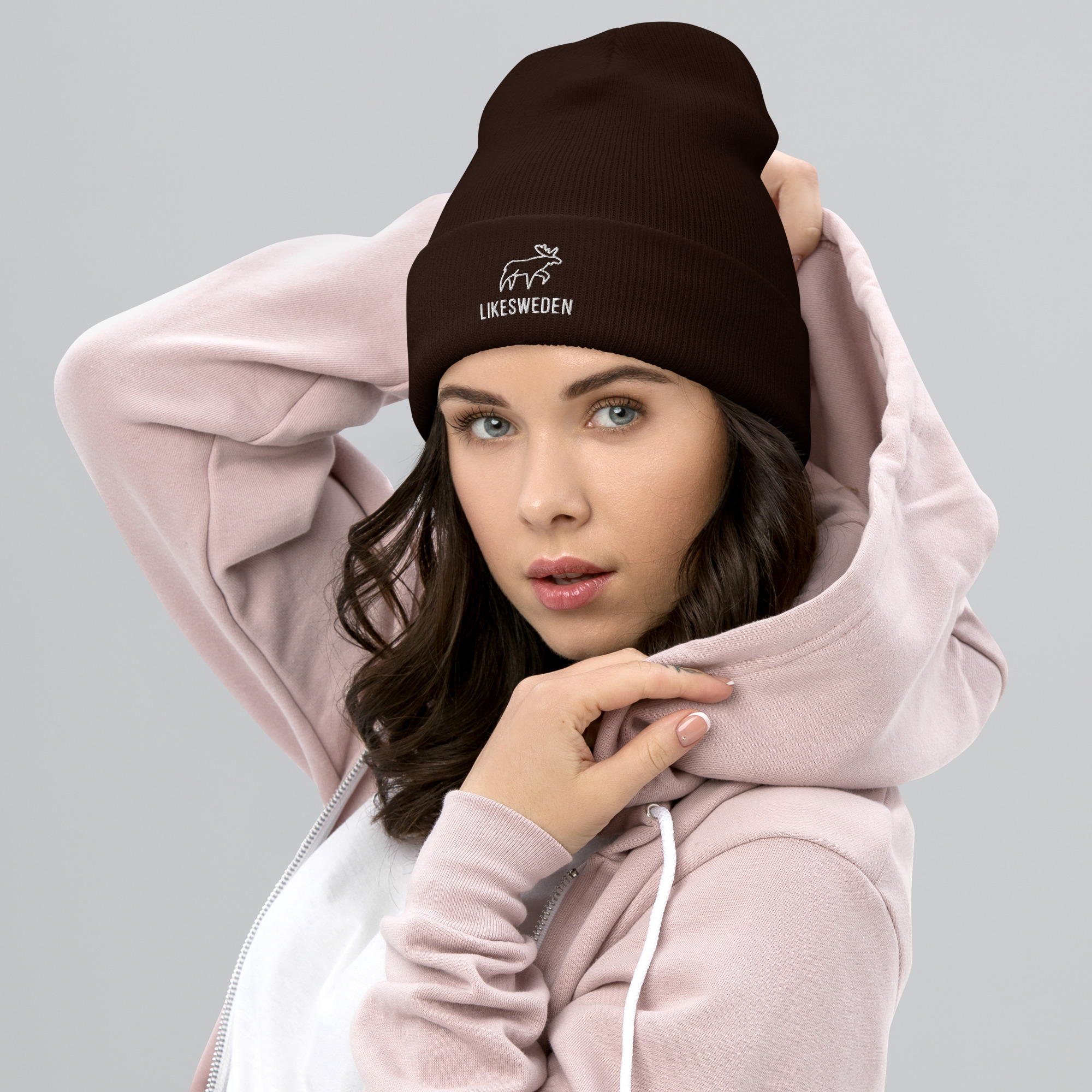 LikeSweden Moose Logo [Unisex Cuffed Beanie] - Image 3