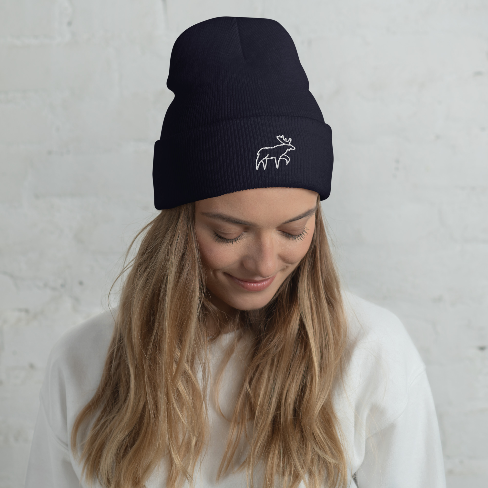 LikeSweden Moose [Unisex Cuffed Beanie]