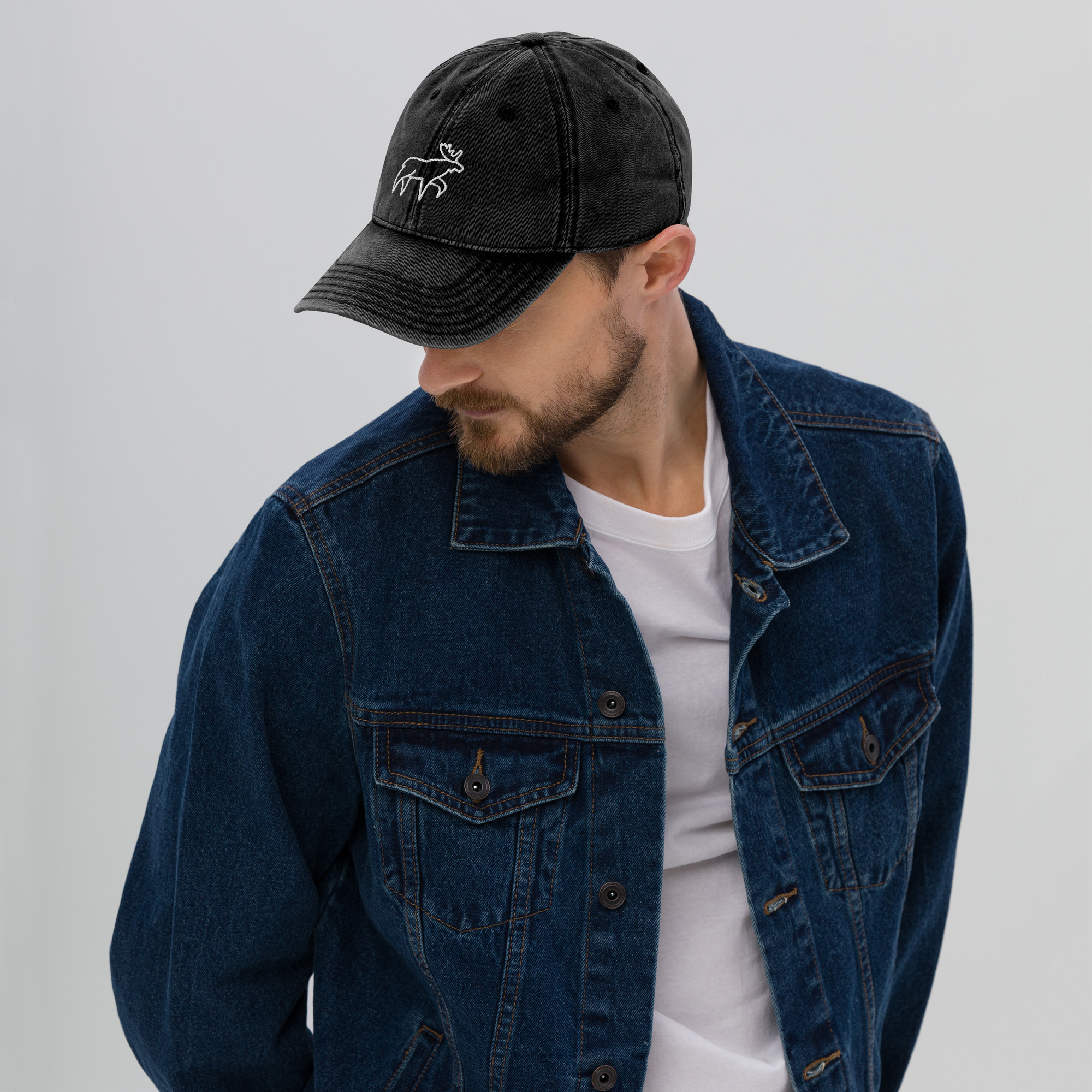 LikeSweden Moose [Unisex Vintage Cotton Twill Cap]
