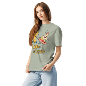 Love is Love - Swedish Banana, Curry, Peanut Pizza [Unisex t-shirt - Bay]