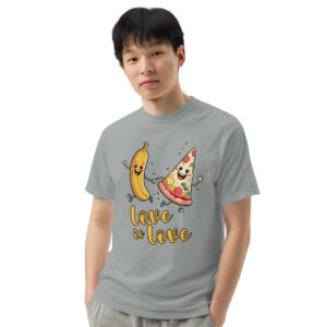 Love is Love - Swedish Banana, Curry, Peanut Pizza [Unisex t-shirt - Granite]
