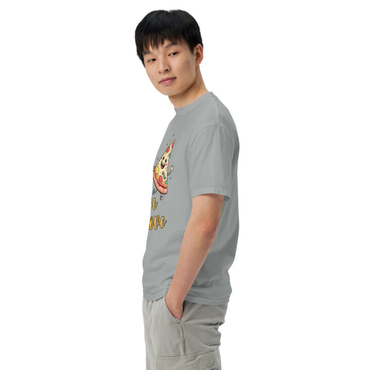 Love is Love - Swedish Banana, Curry, Peanut Pizza [Unisex t-shirt - Granite] - Image 5