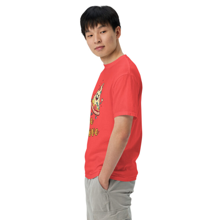 Love is Love - Swedish Banana, Curry, Peanut Pizza [Unisex t-shirt - Paprika] - Image 6