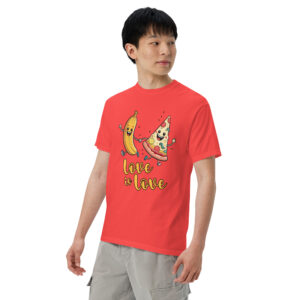 Love is Love - Swedish Banana, Curry, Peanut Pizza [Unisex t-shirt - Paprika]