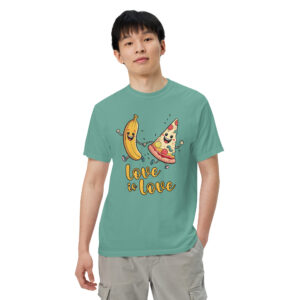 Love is Love - Swedish Banana, Curry, Peanut Pizza [Unisex t-shirt - Seafoam]
