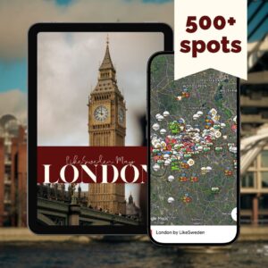 London Insider Map by LikeSweden — 500+ curated places [Google Map + PDF + Lifetime Updates]