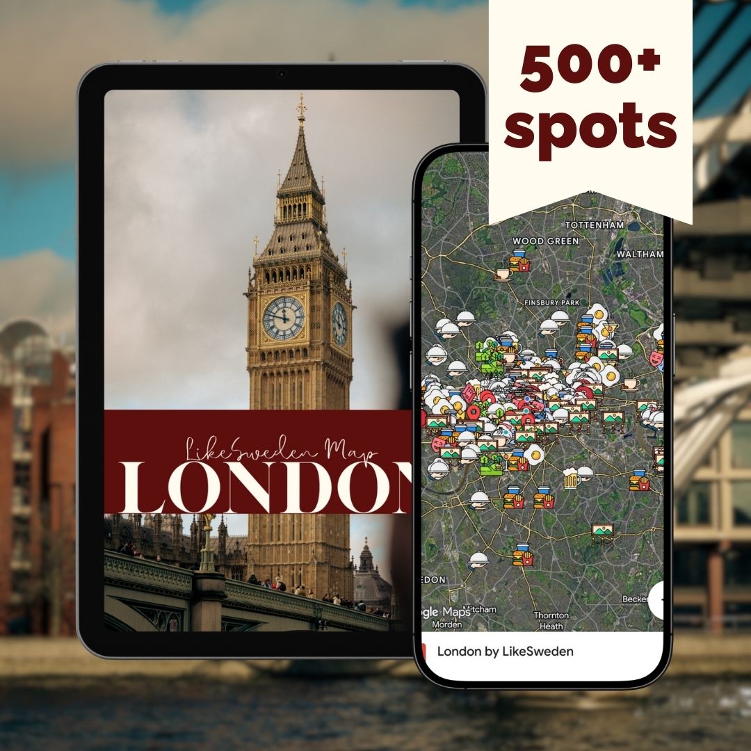 London Insider Map by LikeSweden — 500+ curated places [Google Map + PDF + Lifetime Updates]