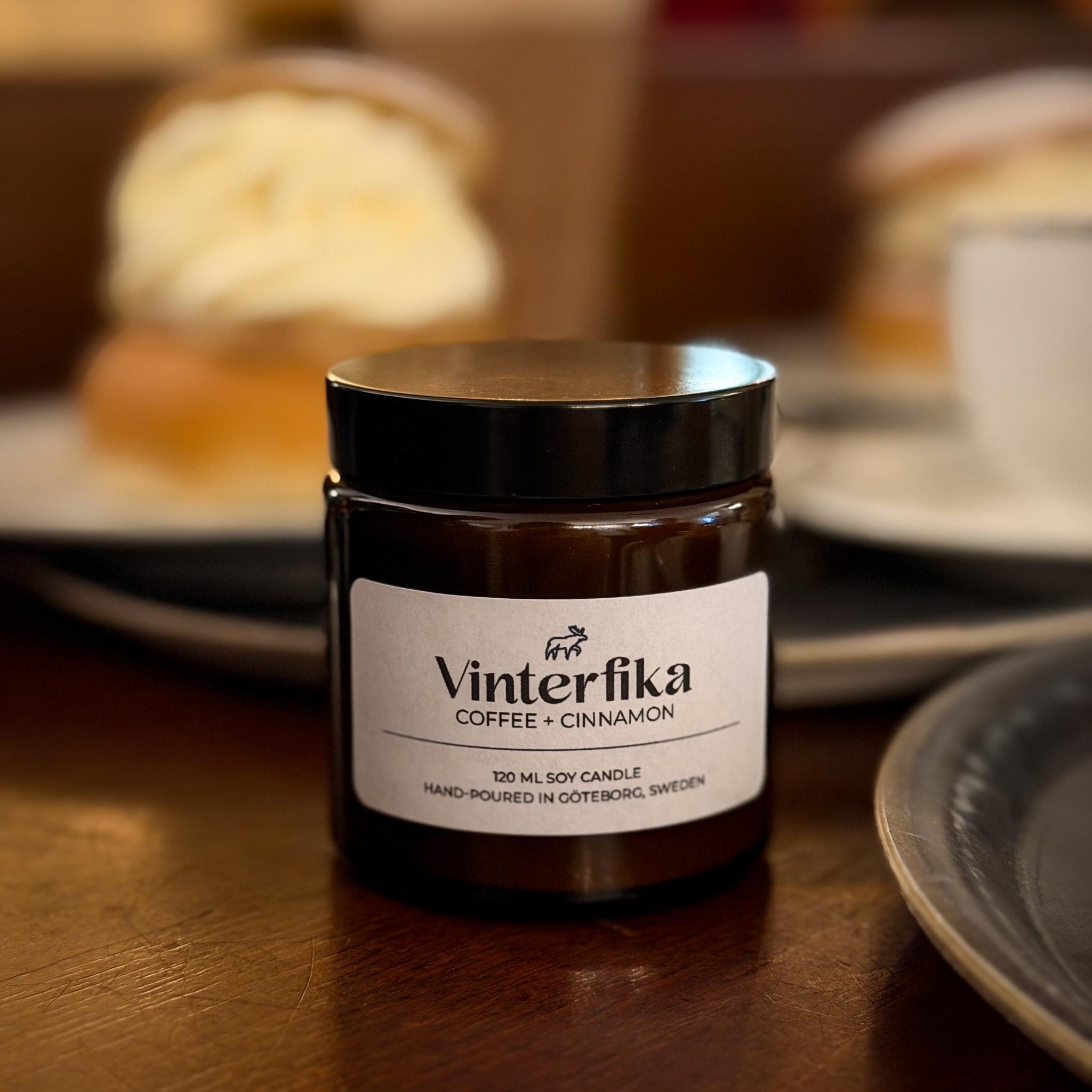 Vinterfika – Handmade Soy Candle with Coffee & Cinnamon | Limited Edition