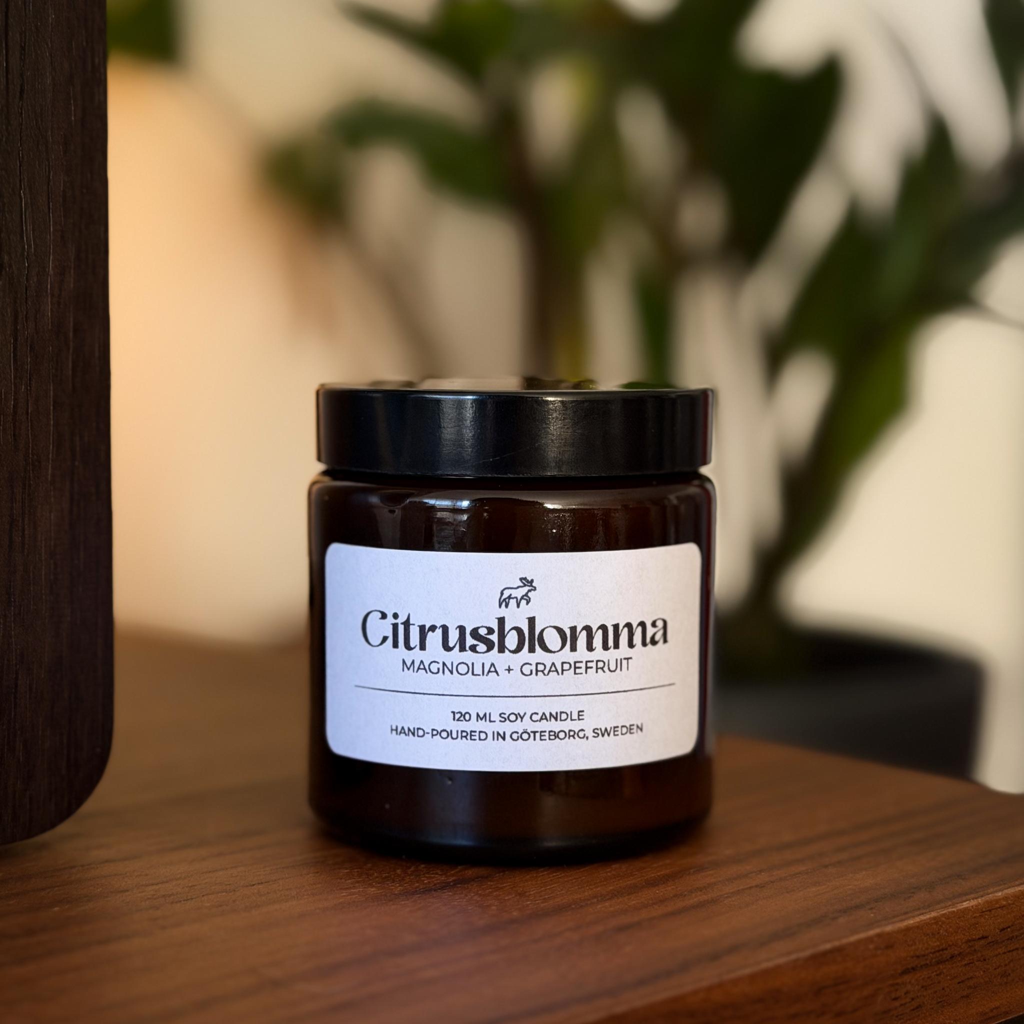 Citrusblomma – Handmade Magnolia & Orange Soy Candle | Limited Edition